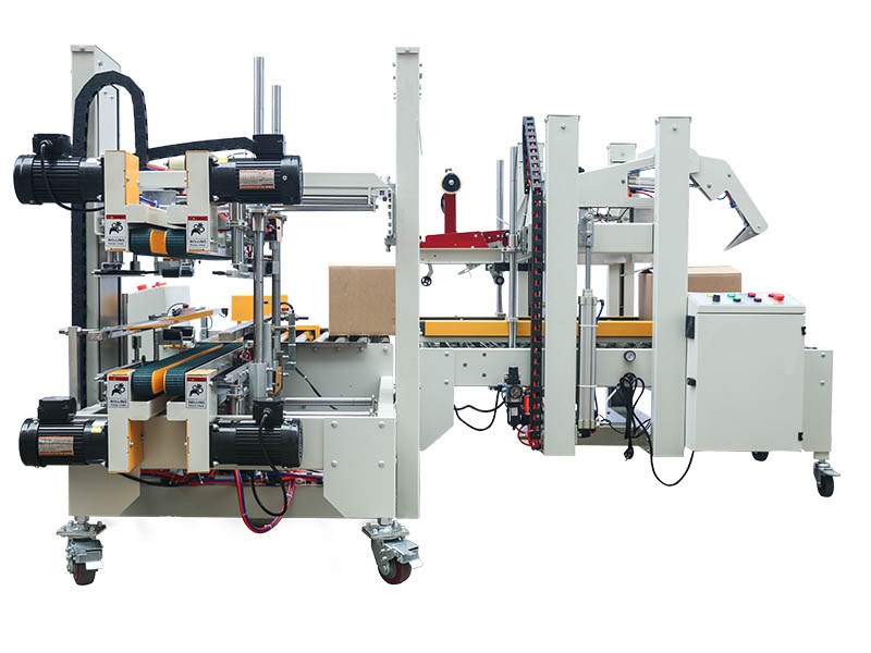 全自動(dòng)封箱機(jī)配套四角封箱機(jī) WRI-50+WRH-50